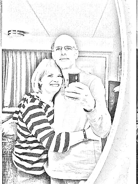 Second pencil sketch graphic